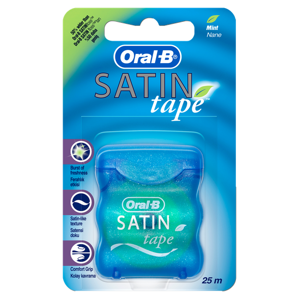 ORAL-B Satin Floss 25 m dantų siūlas, 1 vnt.