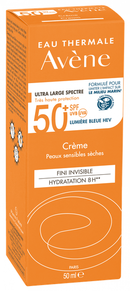 AVENE Sun SPF 50+ apsauginis kremas nuo saulės, 50 ml