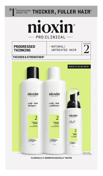 NIOXIN System 2 Kit Progressed Thinning rinkinys, 1 vnt.