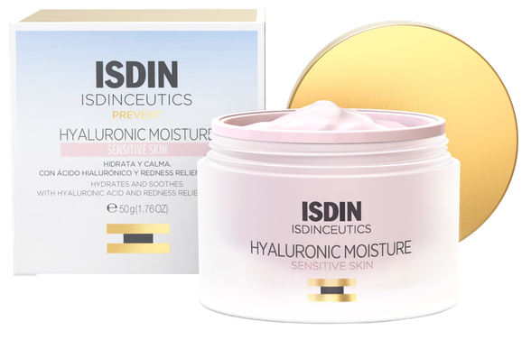 ISDIN Hyaluronic for sensitive skin veido kremas, 50 ml