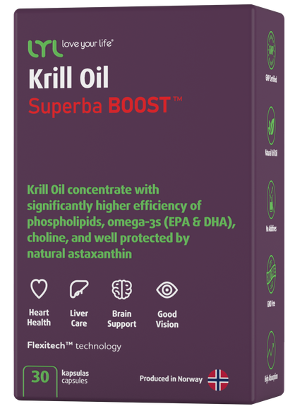 LYL Krill Oil Superba BOOST, kapsulės, 30 vnt.