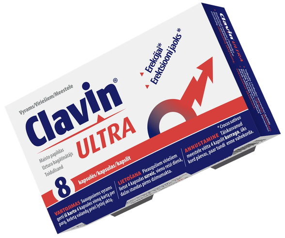 CLAVIN Ultra kapsulės, 8 vnt.