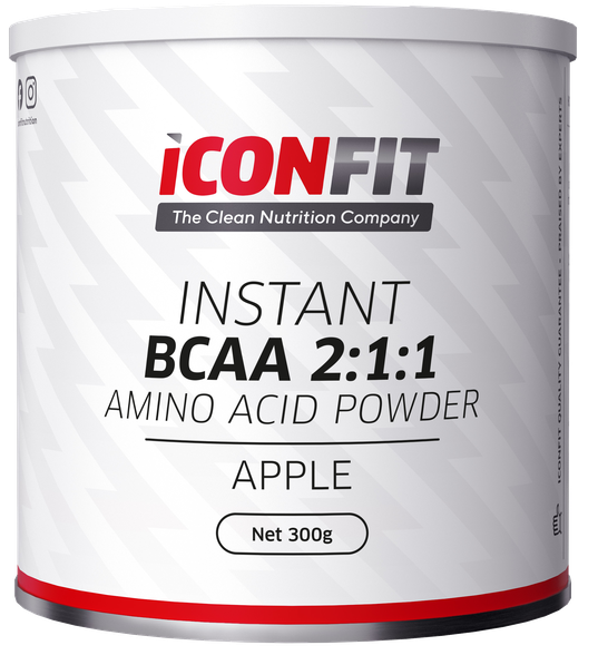 ICONFIT BCAA 2:1:1 - Apple milteliai, 300 g