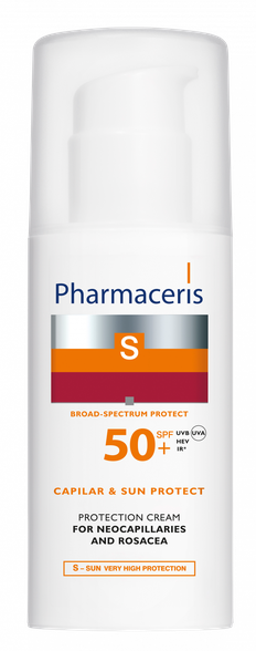 PHARMACERIS Capilar & Sun Protect SPF 50+ veido kremas, 50 ml