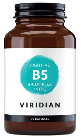 VIRIDIAN B5 B-Complex + Vit C kapsulės, 90 vnt.