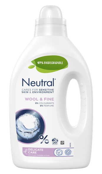 NEUTRAL Wool & Fine skalbimo skystis, 1000 ml