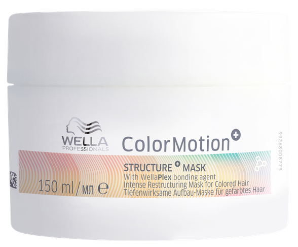 WELLA PROFESSIONALS Color motion+ Structure+ su WellaPlex intensyvi atkuriamoji plaukų kaukė, 150 ml