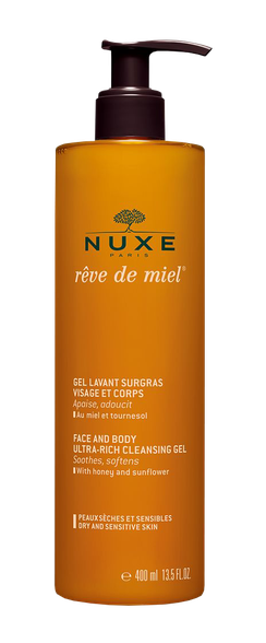 NUXE Reve de Miel Face and Body Ultra-Rich Cleansing dušo gelis, 400 ml