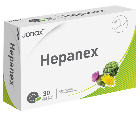 JONAX Hepanex tabletės, 30 vnt.