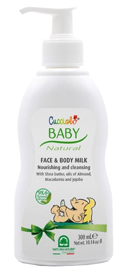 NATURA HOUSE Cucciolo Baby moisturizing kūno pienelis, 300 ml