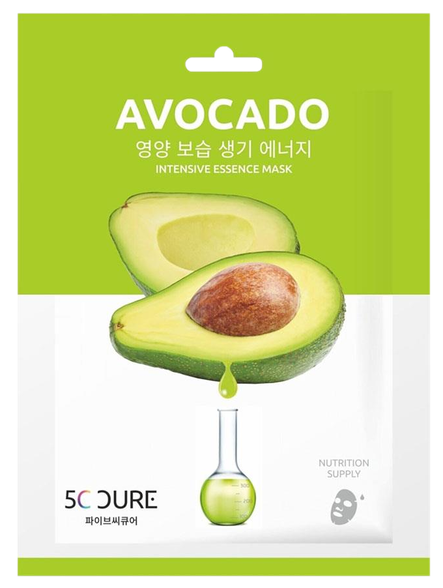 5C CURE Avocado veido kaukė, 1 vnt.