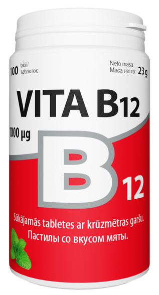 VITABALANS Vita B12 tabletės, 100 vnt.