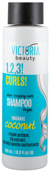 VICTORIA BEAUTY 1,2,3! Curls! for Curly Hair šampūnas, 500 ml