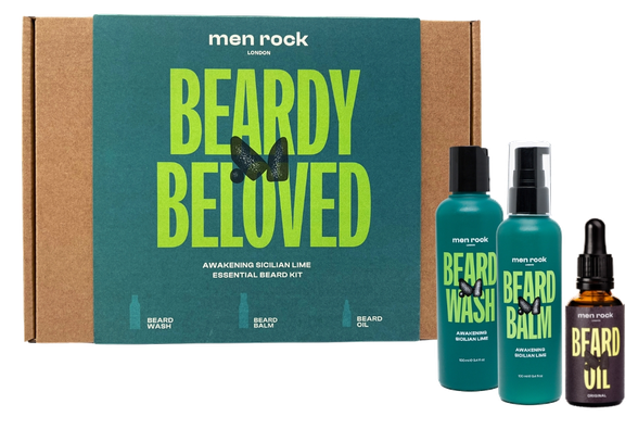 MEN ROCK Sicilian Lime, Beard Care rinkinys, 1 vnt.