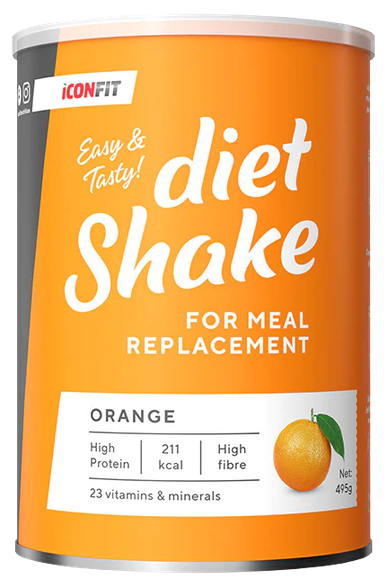 ICONFIT Diet Shake - Orange milteliai, 495 g