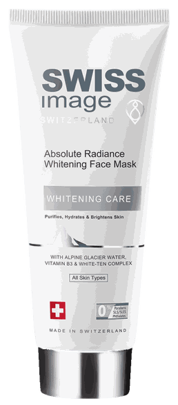 SWISS IMAGE Absolute Radiance Whitening veido kaukė, 75 ml