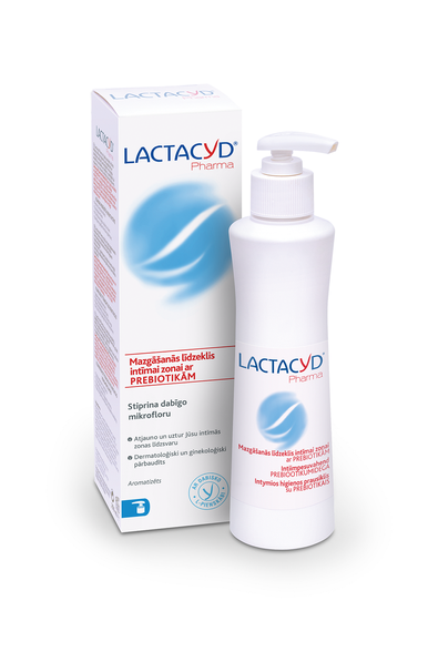 LACTACYD Pharma with prebiotics prausiklis intymiai zonai, 250 ml