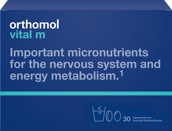 ORTHOMOL Vital M milteliai, tabletės, kapsulės, 30 vnt.