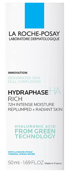 LA ROCHE-POSAY Hydraphase Rich Hyaluronic Acid veido kremas, 50 ml