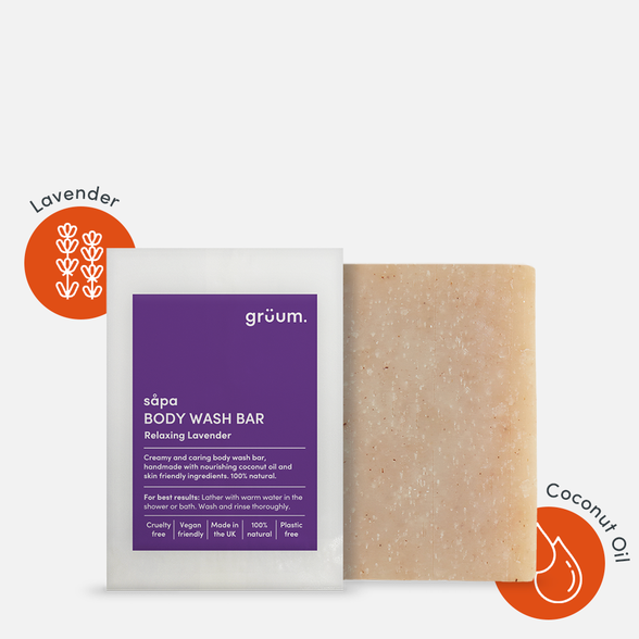 GRUUM Sapa Zero Plastic - Lavender muilas, 95 g