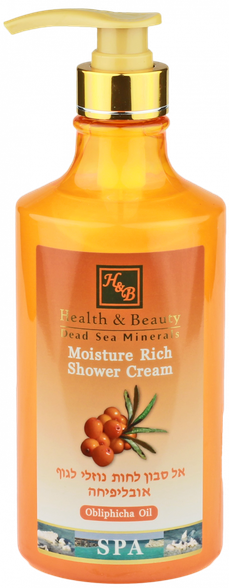 HEALTH&BEAUTY Dead Sea Minerals Sea buckthorn oil dušo kremas, 780 ml