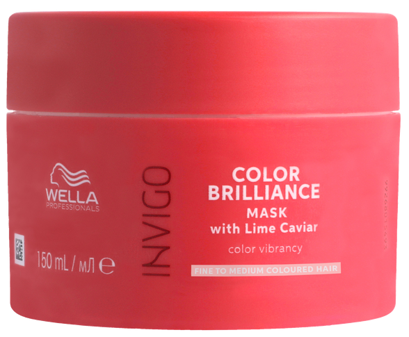 WELLA PROFESSIONALS Color brilliance mask fine spalvos gyvybingumą (ploniems/normaliems plaukams) plaukų kaukė, 150 ml