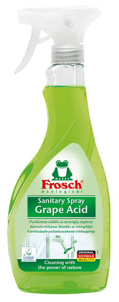 FROSCH Sanitary Spray Grape Acid purškiamas valiklis, 500 ml