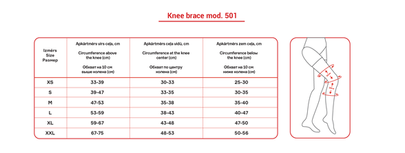 LAUMA MEDICAL XL kelio sąnariui fiksuoti ortozė, 1 vnt.