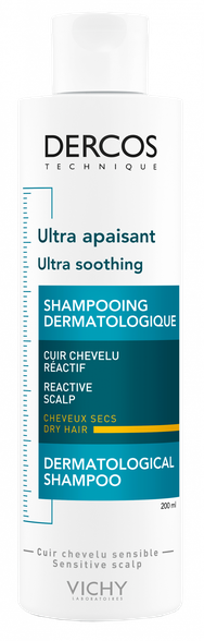 VICHY Dercos Ultra Soothing šampūnas, 200 ml