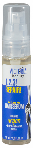 VICTORIA BEAUTY 1,2,3! Repair! for Damaged Hair plaukų serumas, 30 ml