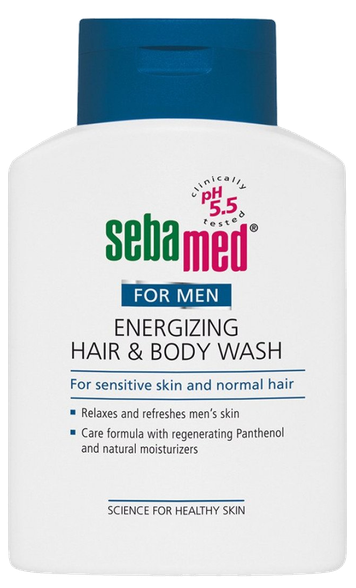 SEBAMED Energizing Hair & Body šampūnas, 200 ml