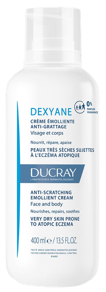 DUCRAY Dexyane Anti-Scratching Emollient kremas, 400 ml