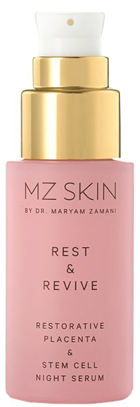 MZ SKIN Rest & Revive Restorative Placenta & Stem Cell Night serumas, 30 ml