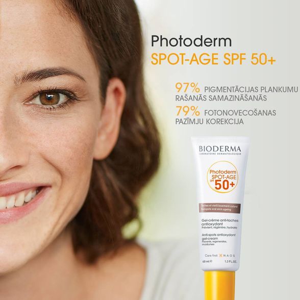 BIODERMA Photoderm SPOT-AGE SPF 50+ apsauginis kremas nuo saulės, 40 ml