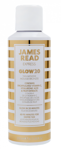 JAMES READ Express Glow 20 Body savaiminio įdegio putos, 200 ml