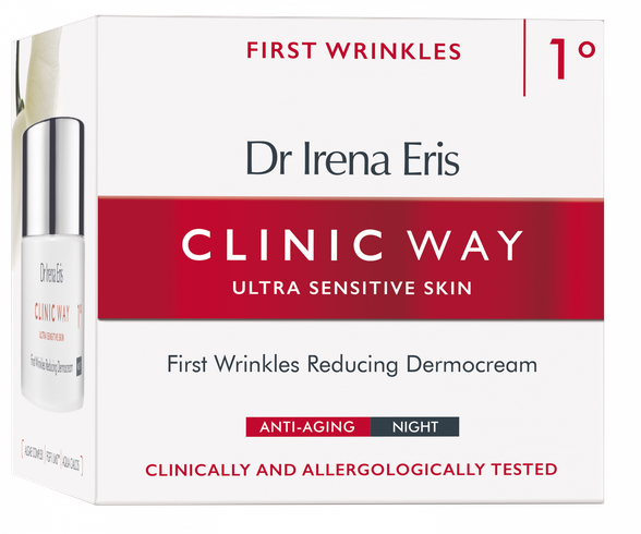 CLINIC WAY  1 First Wrinkles naktinis veido kremas, 50 ml