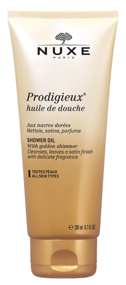 NUXE Kvapusis dušo aliejus „Prodigieux® Precious scented shower oil“ dušo aliejus, 200 ml