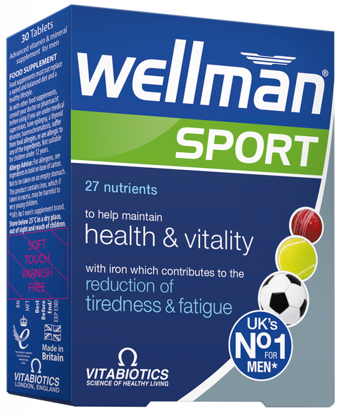 WELLMAN   Sport tabletės, 30 vnt.