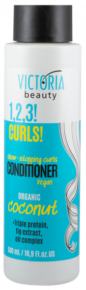 VICTORIA BEAUTY 1,2,3! Curls! for Curly Hair kondicionierius, 500 ml