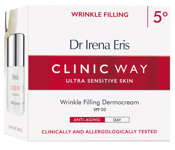 CLINIC WAY  5 Wrinkle Filling  SPF 20 dieninis veido kremas, 50 ml