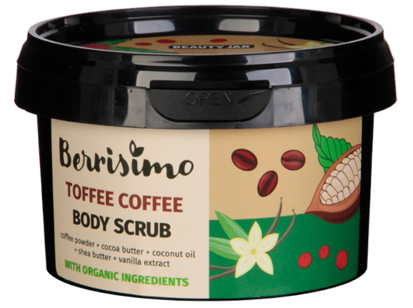 BEAUTY JAR Berrisimo Toffee Coffee šveitimas, 350 g