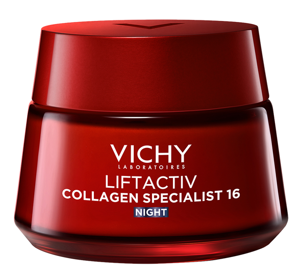 VICHY Liftactiv Collagen 16 Night veido kremas, 50 ml