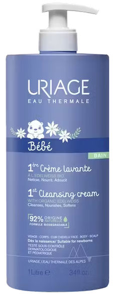 URIAGE Bebe 1st Cleansing valomasis kremas, 1000 ml