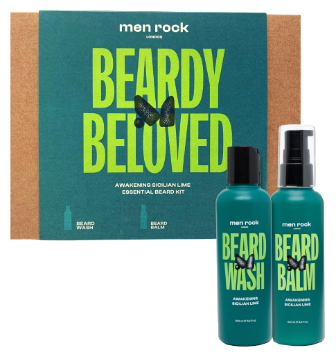 MEN ROCK Beard Duo Sicilian Lime rinkinys, 1 vnt.