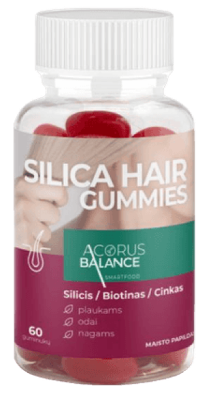 ACORUS BALANCE Silica hair Gummies (2,5 g) guminukai, 60 vnt.