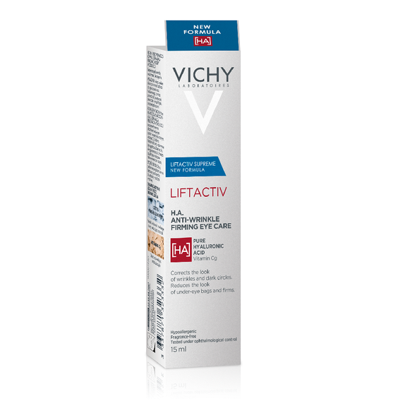 VICHY Liftactiv H.A. Anti-Wrinkle Firming paakių kremas, 15 ml