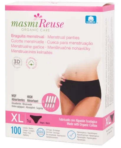 MASMI XL Menstruacinės sauskelnės-kelnaitės, 1 vnt.