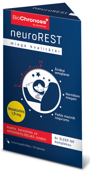 BIOCHRONOSS NeuroREST kapsulės, 30 vnt.