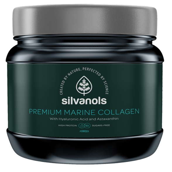 SILVANOLS PREMIUM MARINE COLLAGEN milteliai, 400 g