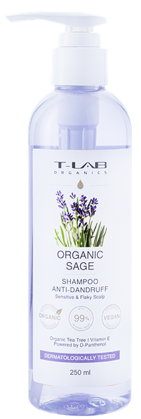 T-LAB Sage Anti Dandruff šampūnas, 250 ml